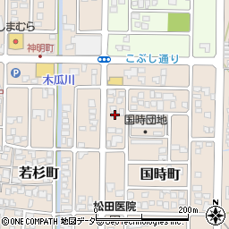 福井県大野市国時町209周辺の地図