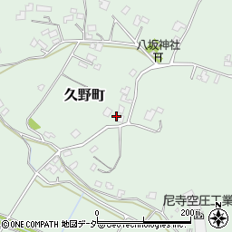 茨城県牛久市久野町2356周辺の地図
