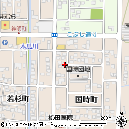 福井県大野市国時町202周辺の地図