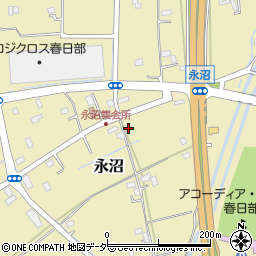 埼玉県春日部市永沼1065周辺の地図