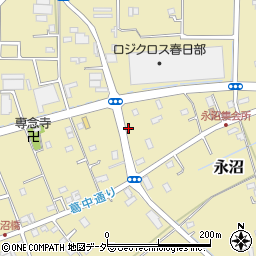 埼玉県春日部市永沼714周辺の地図