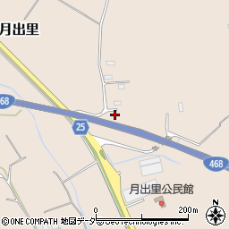 茨城県稲敷市月出里608周辺の地図