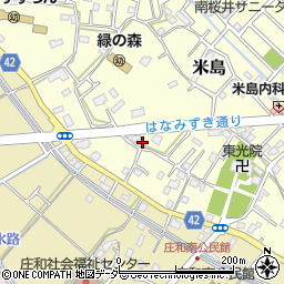 埼玉県春日部市米島120周辺の地図