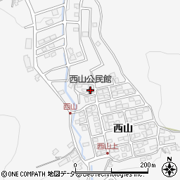 西山公民館周辺の地図