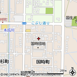 福井県大野市国時町309周辺の地図