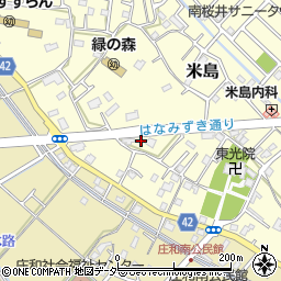埼玉県春日部市米島119周辺の地図