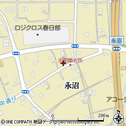 埼玉県春日部市永沼790周辺の地図