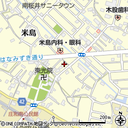 埼玉県春日部市米島148周辺の地図
