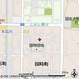 福井県大野市国時町308周辺の地図