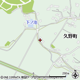 茨城県牛久市久野町2273周辺の地図
