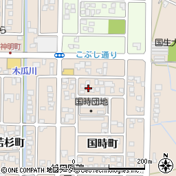 福井県大野市国時町310周辺の地図