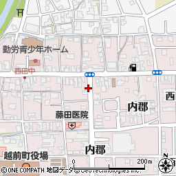 西田中駅前通り周辺の地図