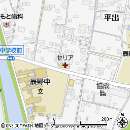 １００円ショップセリア信州辰野店周辺の地図