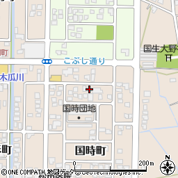 福井県大野市国時町318周辺の地図