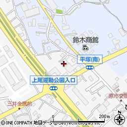 埼玉県上尾市原市1318-2周辺の地図