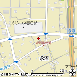 埼玉県春日部市永沼792周辺の地図