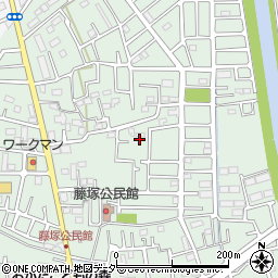 埼玉県春日部市藤塚1609周辺の地図