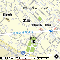 埼玉県春日部市米島144周辺の地図