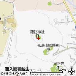 弘法山周辺の地図