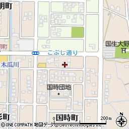 福井県大野市国時町103周辺の地図