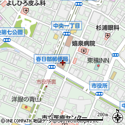 ゆうちょ銀行春日部店周辺の地図