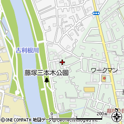 埼玉県春日部市藤塚1488周辺の地図