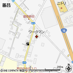 ワークマン野田店周辺の地図