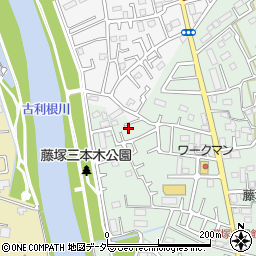 埼玉県春日部市藤塚1491周辺の地図
