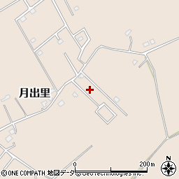 茨城県稲敷市月出里273-32周辺の地図