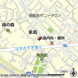 埼玉県春日部市米島143周辺の地図