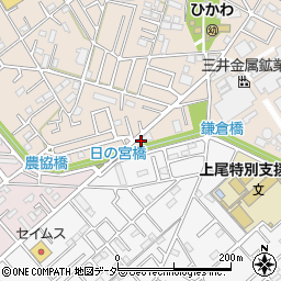埼玉県上尾市二ツ宮617周辺の地図