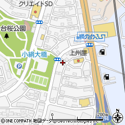 茨城県つくばみらい市絹の台2丁目周辺の地図