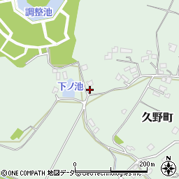 茨城県牛久市久野町2258周辺の地図