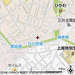 埼玉県上尾市二ツ宮712周辺の地図