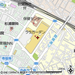 ＡＢＣ‐ＭＡＲＴララガーデン春日部店周辺の地図