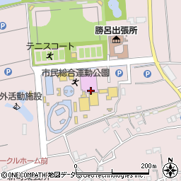 坂戸市民総合運動公園体育館周辺の地図