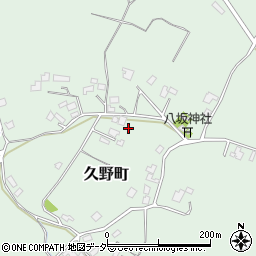 茨城県牛久市久野町2127周辺の地図