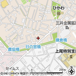 埼玉県上尾市二ツ宮710周辺の地図