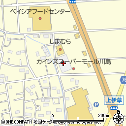 馬車道 川島インター店周辺の地図