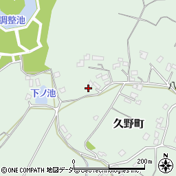 茨城県牛久市久野町2255周辺の地図