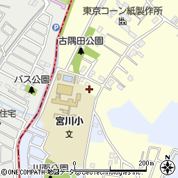 埼玉県春日部市新方袋54周辺の地図