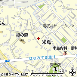 埼玉県春日部市米島136周辺の地図