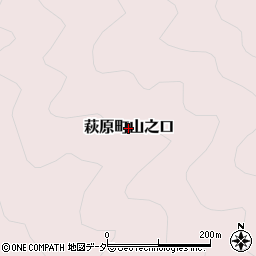 岐阜県下呂市萩原町山之口周辺の地図