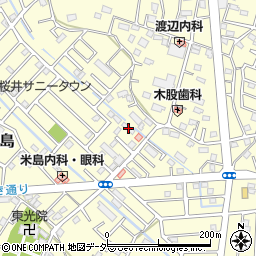 埼玉県春日部市米島349周辺の地図