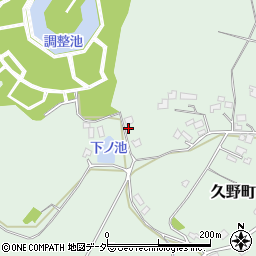 茨城県牛久市久野町2250周辺の地図