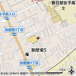 埼玉県春日部市粕壁東5丁目周辺の地図