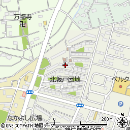 北坂戸団地１３－６５号棟周辺の地図