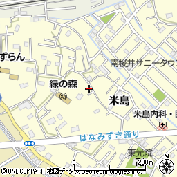 埼玉県春日部市米島88周辺の地図