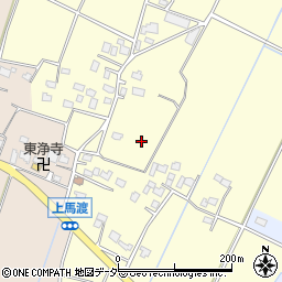 茨城県稲敷市上馬渡周辺の地図