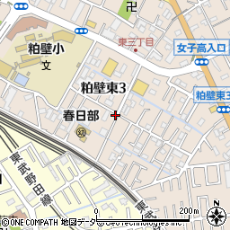 埼玉県春日部市粕壁東3丁目周辺の地図